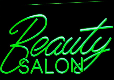 Beauty Salon Logo LED Sign